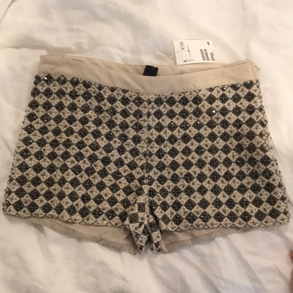 H&M Stone Embellished Shorts [NWT]